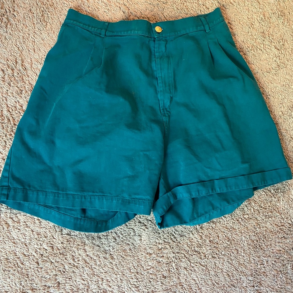 Big Bud Press Teal High-Waist Relaxed Shorts